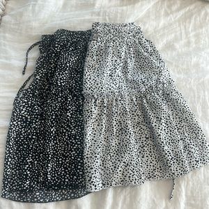 2 polka dot skirts